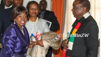 Apostle Dr Eunor Guti Pays Courtesy Visit to President Mnangagwa.